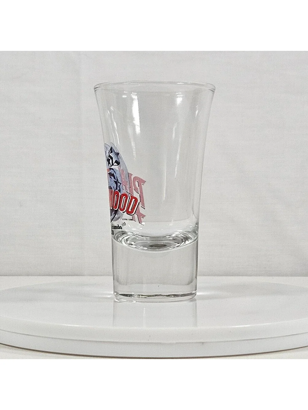 Vintage Planet Hollywood Orlando Shot Glass Souvenir Collectible Barware Clear